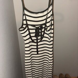 Striped Black and White Dress
